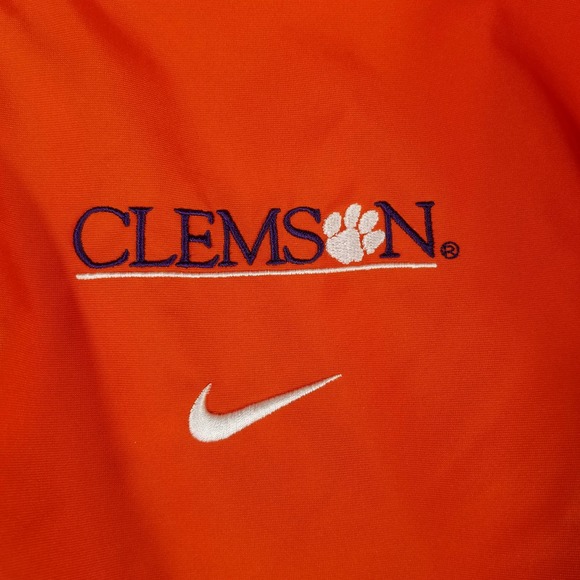 Nike Team Clemson 1/4 Zip Hooded Windbreaker Large - Picture 5 of 8